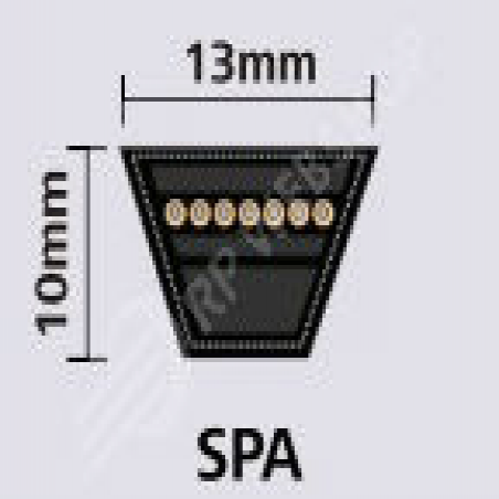 Smal profiel v-snaar SPA