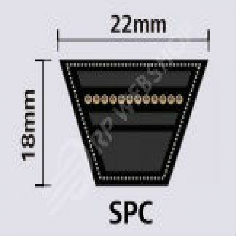 Smal profiel v-snaar SPC