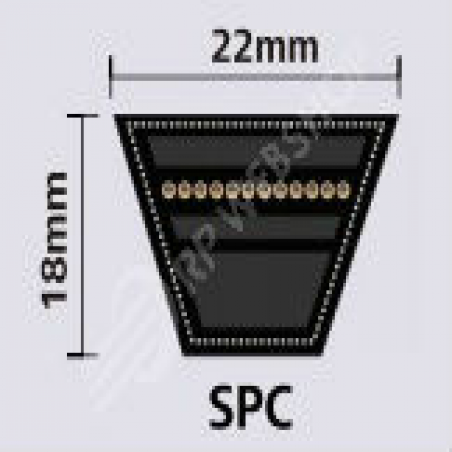 Smal profiel v-snaar SPC
