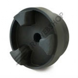 Halvekoppeling gietijzer voorgeboord  HRC