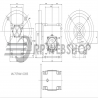 SITI  MU 75 20/1 PAM28/250 Uitgaande holle as d 28H7 Montage pos. standaard conform documentatie