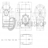 SITI  MU 110 20/1 PAM28/250 Uitgaande holle as d 42H7 Montage pos. standaard conform documentatie