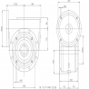 SITI  MI 175FP 60/1 PAM38/300 Uitgaande holle as d 60H7 Montage pos. standaard conform documentatie