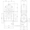 SITI  MI 175B 100/1 PAM28/250 Uitgaande holle as d 60H7 Montage pos. standaard conform documentatie