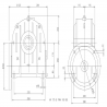 SITI  MI 175B 20/1 PAM42/350 Uitgaande holle as d 60H7 Montage pos. standaard conform documentatie