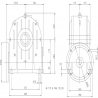 SITI  MI 175B 50/1 PAM38/300 Uitgaande holle as d 60H7 Montage pos. standaard conform documentatie