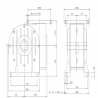 SITI  MI 175V 40/1 PAM38/300 Uitgaande holle as d 60H7 Montage pos. standaard conform documentatie