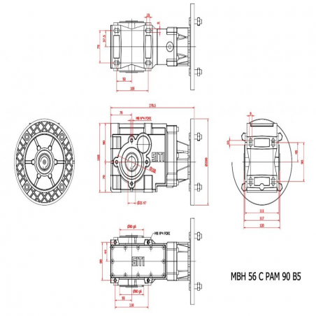 MBH  56 C   9.29 ( IEC90B5) ratio   9.29