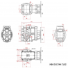MBH  56 C  43.12 (IEC71B5) ratio 43.12
