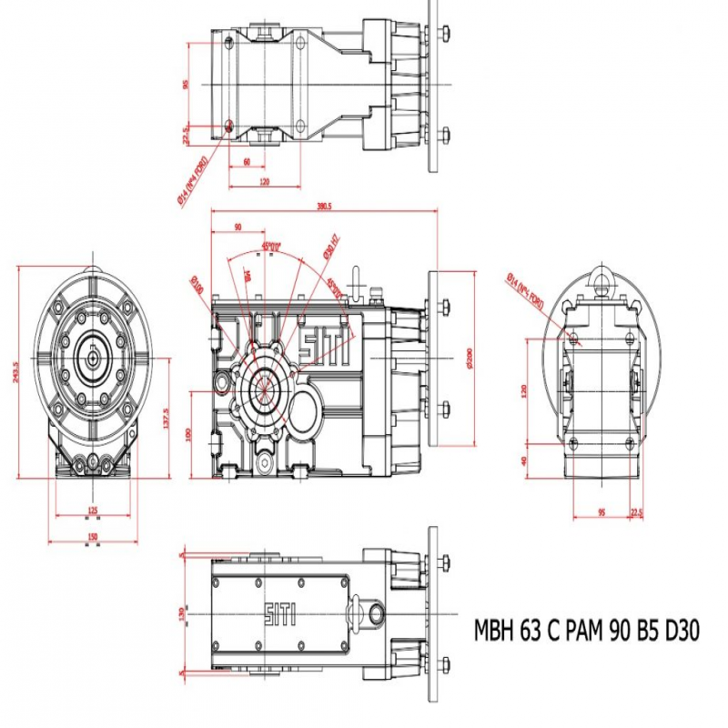MBH  63 C   7.75  (IEC90B5) 7.75 ratio