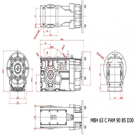 MBH  63 C   7.75  (IEC90B5) 7.75 ratio