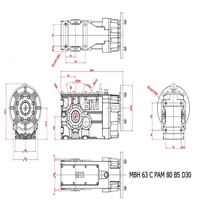 MBH  63 C  79.96  (IEC80B5) 79.96 ratio
