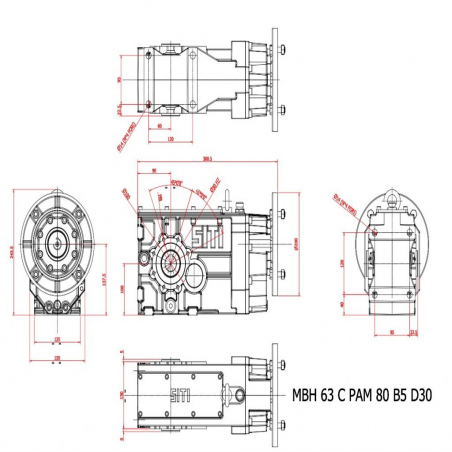 MBH  63 C  79.96  (IEC80B5) 79.96 ratio