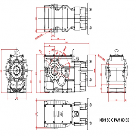 MBH  80 C  74.09  (IEC80B5) 74.09 ratio
