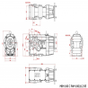 MBH 100 C 112.67   (IEC100/112B5) Ratio 112.67