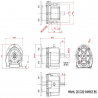 MNHL20/2/27.4   ( IEC 63B5 ) Ratio 27.4