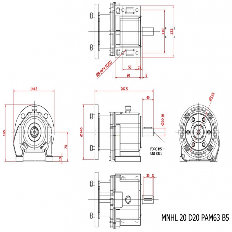 MNHL20/2/31.2   ( IEC  63B5 ) Ratio 31.2