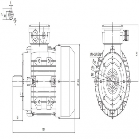 IE1-8p-0.55kW IEC90