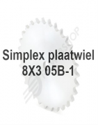 Plaatwiel 8X3 05B-1