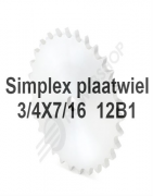 Plaatwiel 12B1