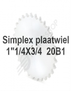 Plaatwiel 20B1